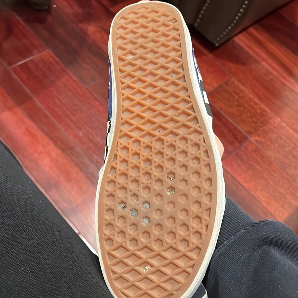 Blue Checkered Flame Vans - Picture 5 of 6